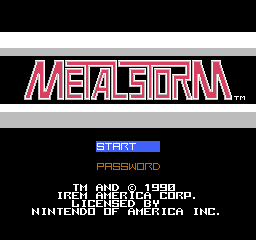 Metal Storm (USA) Title Screen